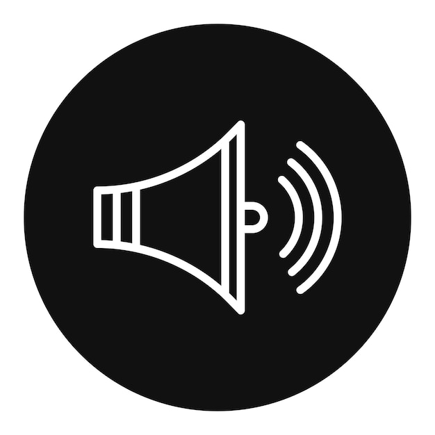 La imagen vectorial del ícono de audio se puede utilizar para el instrumento