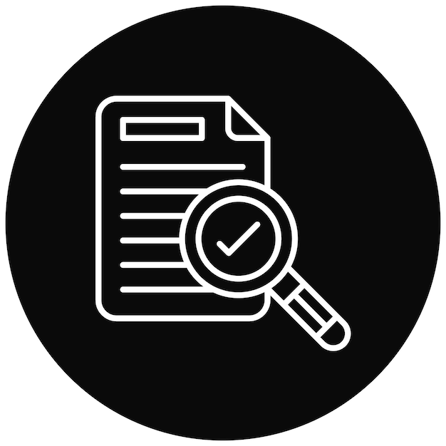 Imagen vectorial del icono de auditoría Puede utilizarse para la contabilidad