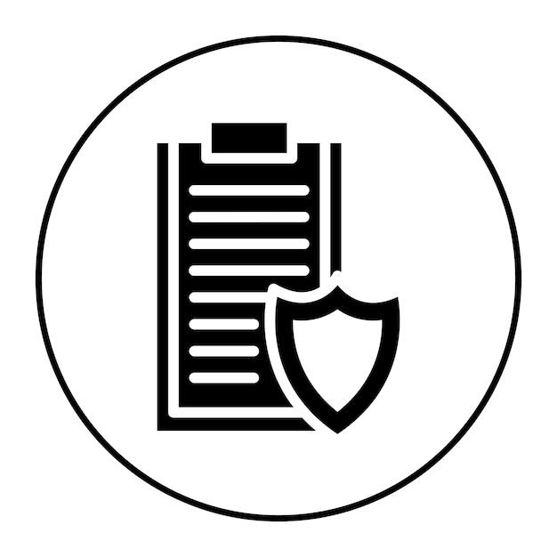 Imagen vectorial del icono de auditoría de seguridad Puede utilizarse para la auditoría empresarial