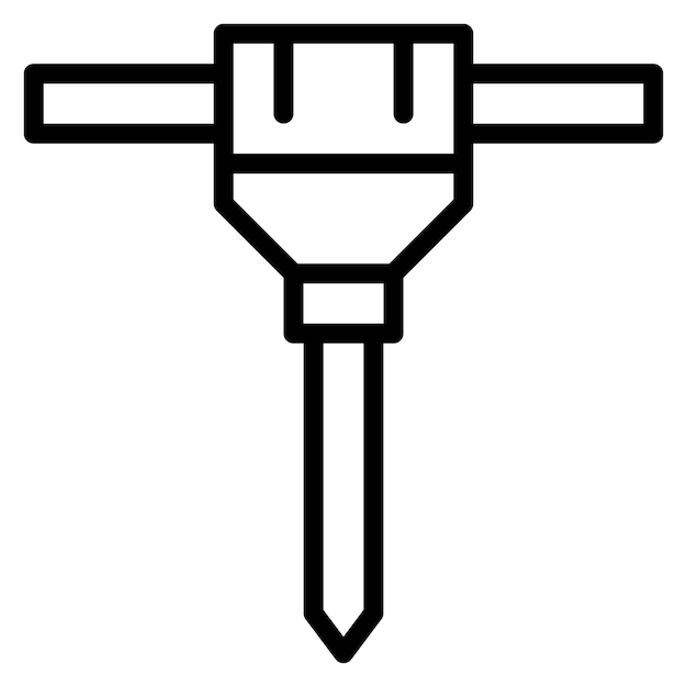 Imagen vectorial del icono de auger Se puede utilizar para vehículos de construcción
