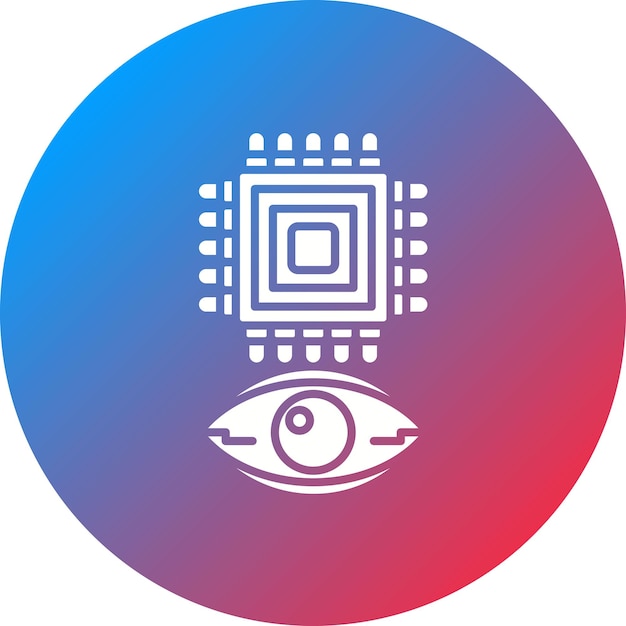 Imagen vectorial de icono de aumento de ojos Se puede usar para el futuro