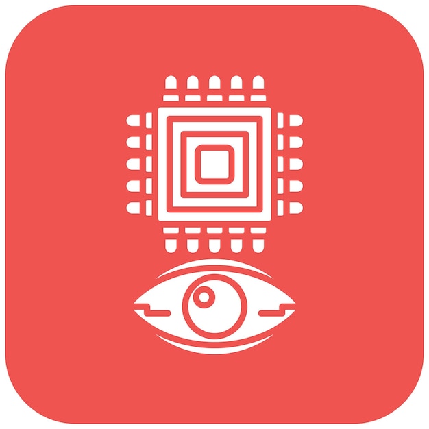Imagen vectorial de icono de aumento de ojos Se puede usar para el futuro