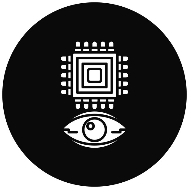 Imagen vectorial de icono de aumento de ojos Se puede usar para el futuro