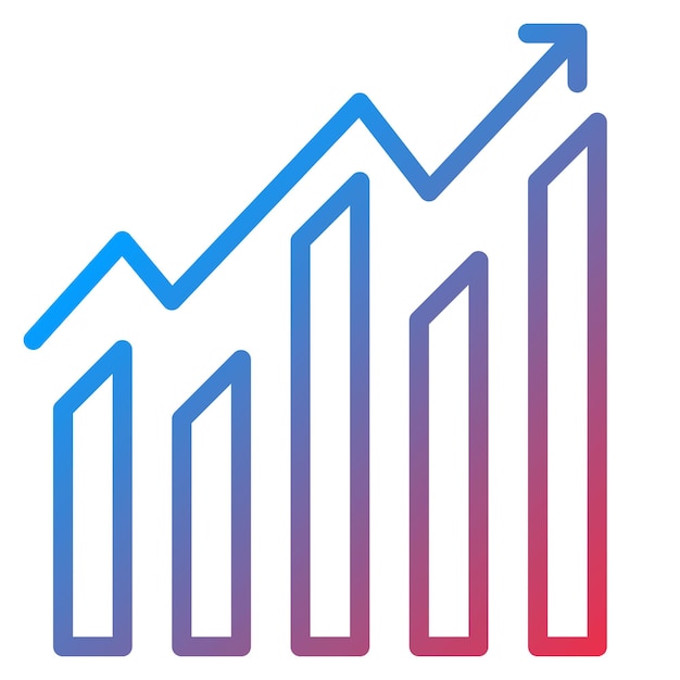 La imagen vectorial del icono de aumento se puede utilizar para el comercio