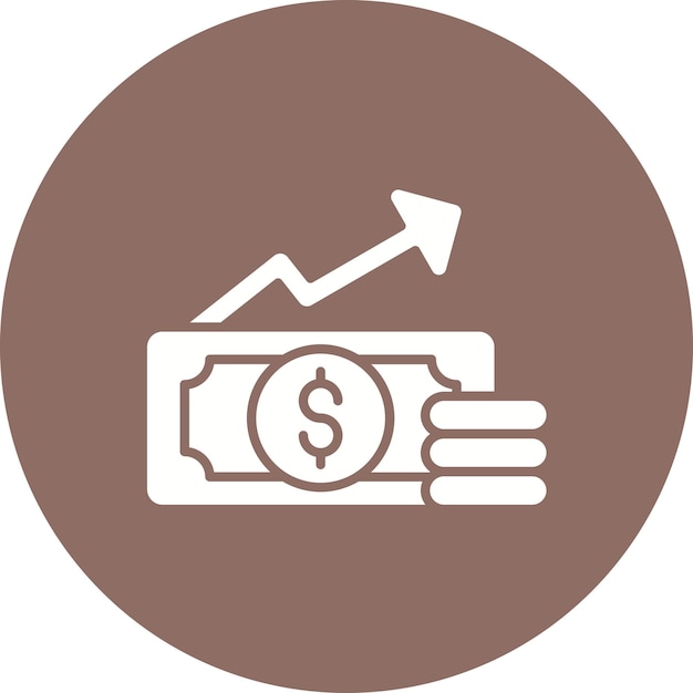 Imagen vectorial del icono de aumento de salario Se puede utilizar para Recursos Humanos