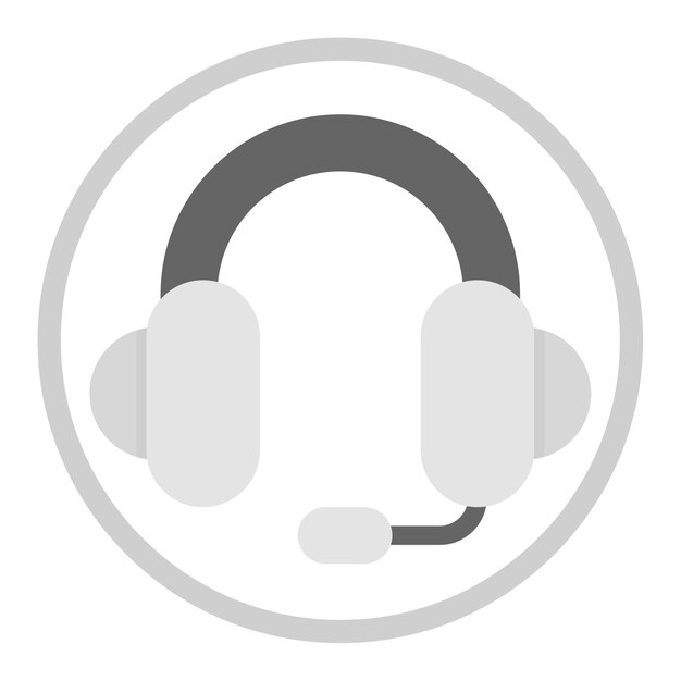 Imagen vectorial del icono del auricular Se puede usar para Artist Studio