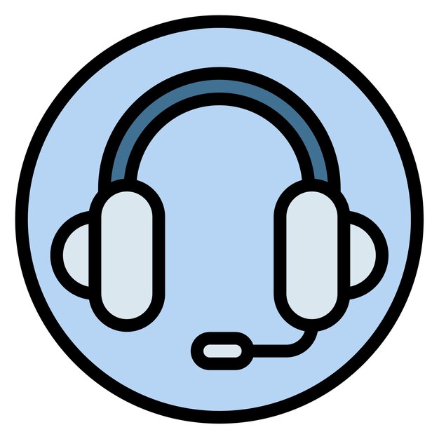 Imagen vectorial del icono del auricular Se puede usar para Artist Studio