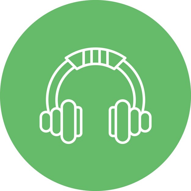 Imagen vectorial del icono del auricular Se puede utilizar para dispositivos electrónicos