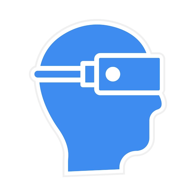 Imagen vectorial del icono del auricular se puede utilizar para la realidad aumentada