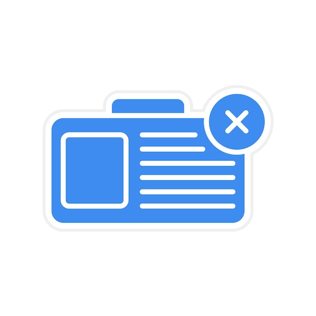 Imagen vectorial del icono de ausentismo Se puede utilizar para Recursos Humanos