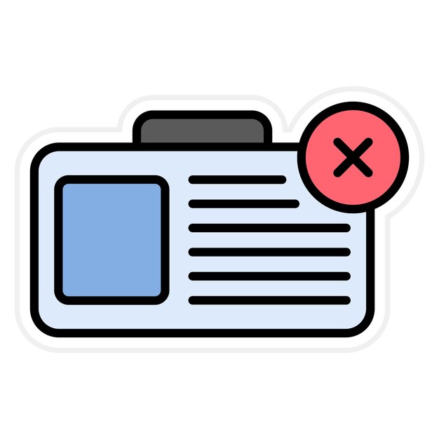 Imagen vectorial del icono de ausentismo Se puede utilizar para Recursos Humanos