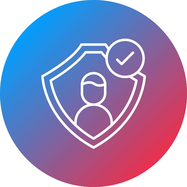 Imagen vectorial de icono de autenticación Se puede utilizar para criptomonedas