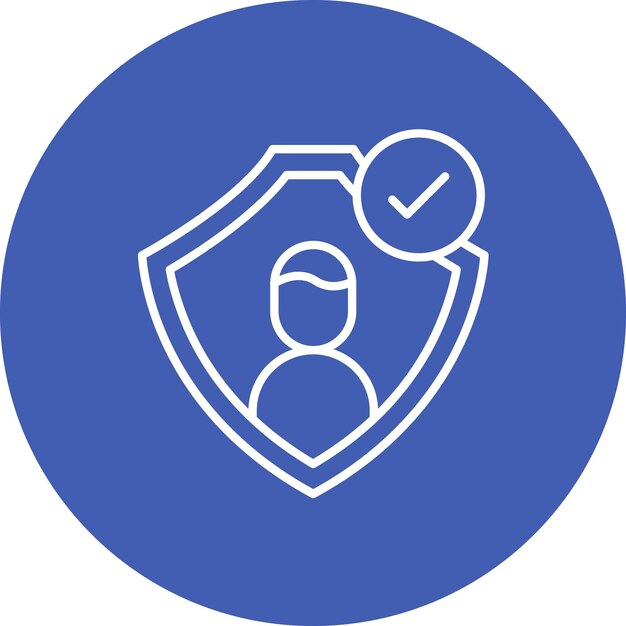 Imagen vectorial de icono de autenticación Se puede utilizar para criptomonedas
