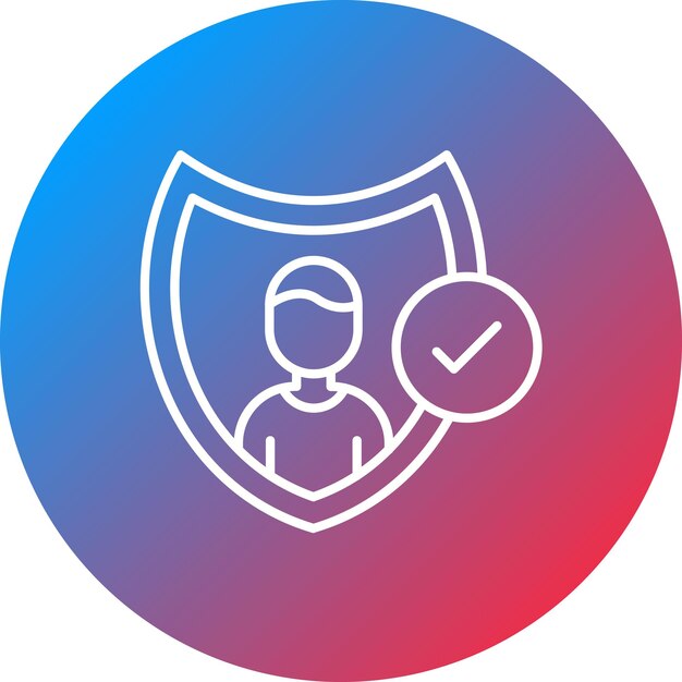 Imagen vectorial de icono de autenticidad Se puede utilizar para el marketing de influencers