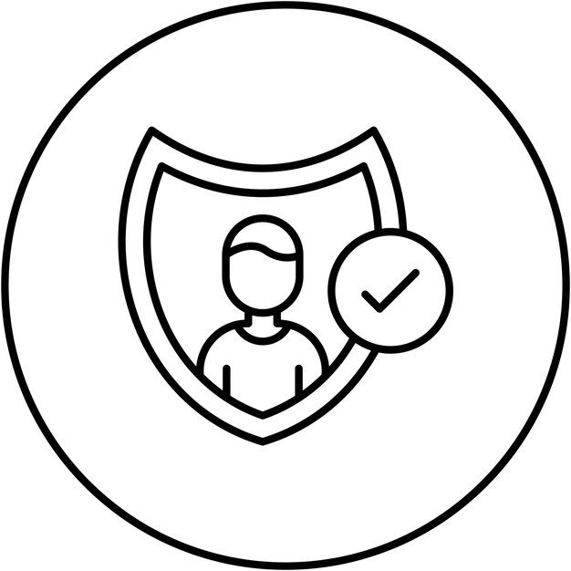 Imagen vectorial de icono de autenticidad Se puede utilizar para el marketing de influencers