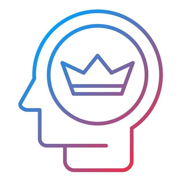 Imagen vectorial de icono de auto-importancia Se puede usar para el desorden