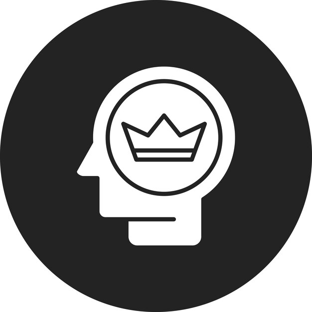 Imagen vectorial de icono de auto-importancia Se puede usar para el desorden