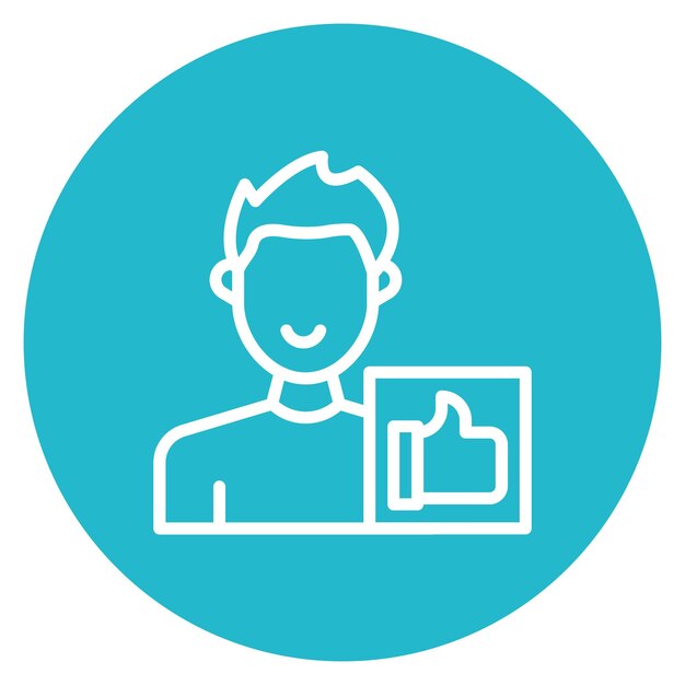 Imagen vectorial de icono de auto-valor Se puede usar para rasgos de personalidad