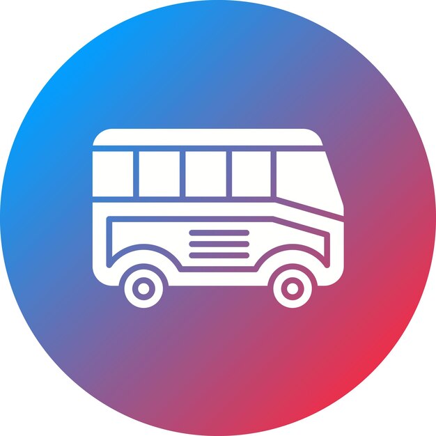 Imagen vectorial del icono del autobús Se puede utilizar para la agencia de viajes
