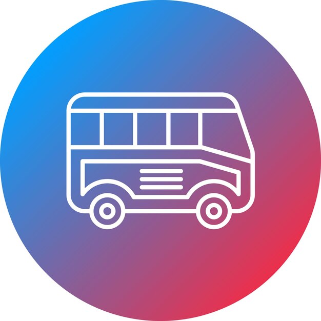 Imagen vectorial del icono del autobús Se puede utilizar para la agencia de viajes