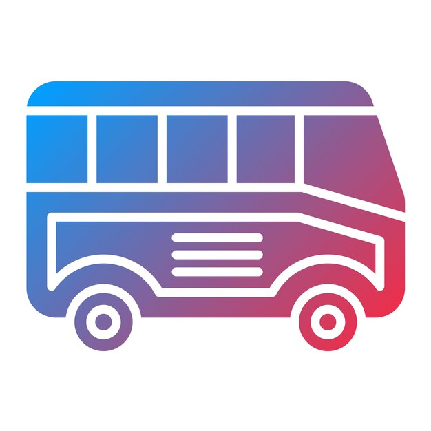Imagen vectorial del icono del autobús Se puede utilizar para la agencia de viajes