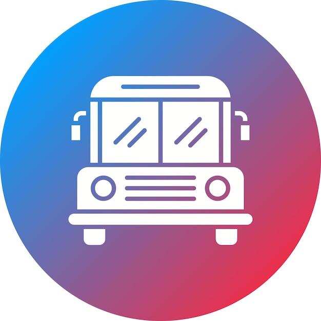 Imagen vectorial del icono del autobús Puede utilizarse para el transporte