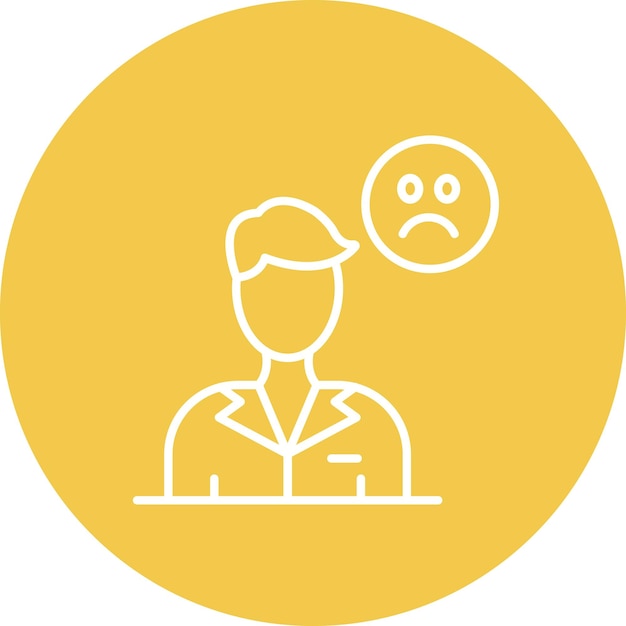 Imagen vectorial de icono de autoconciencia Se puede usar para la inteligencia emocional
