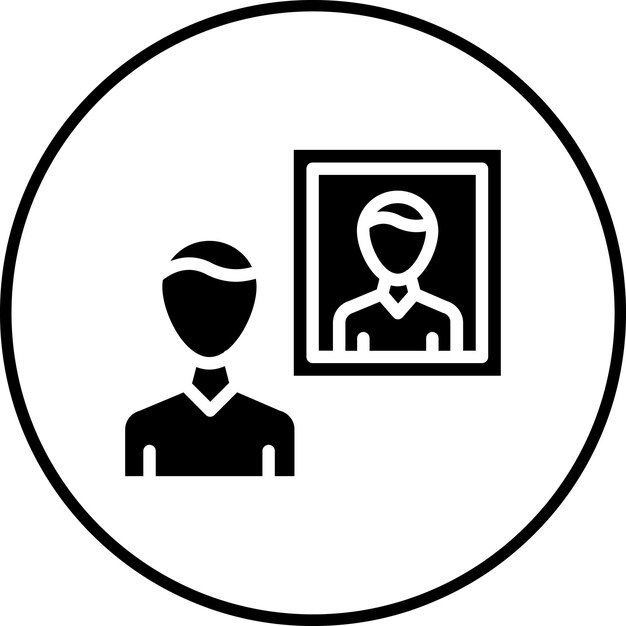 Imagen vectorial de icono de autoconciencia Se puede usar para el liderazgo