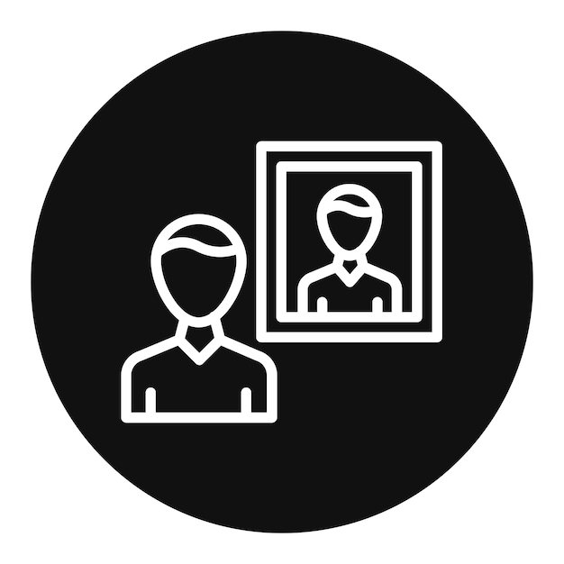 Imagen vectorial de icono de autoconciencia Se puede usar para el liderazgo