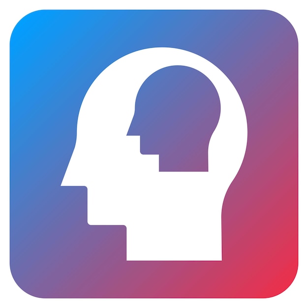 Imagen vectorial de icono de autoconciencia Se puede usar para el TDAH