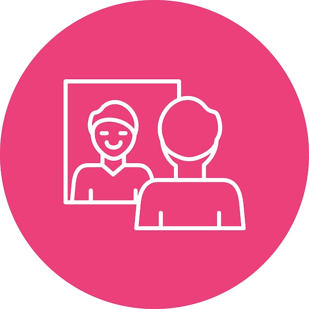 Imagen vectorial de icono de autoconciencia Se puede utilizar para las habilidades para la vida