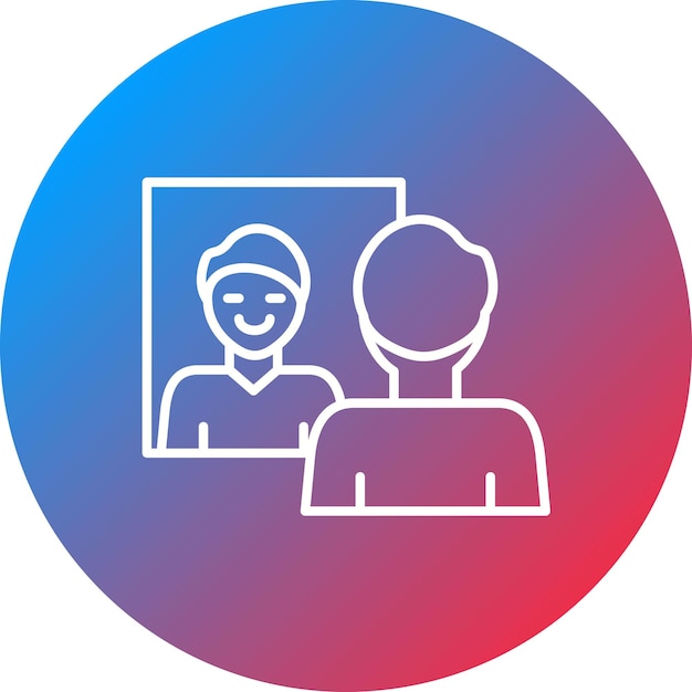 Imagen vectorial de icono de autoconciencia Se puede utilizar para las habilidades para la vida