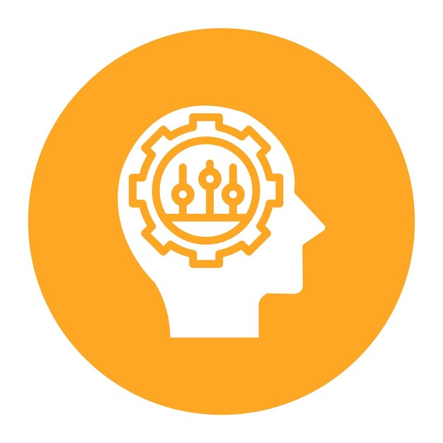 La imagen vectorial del icono de autodisciplina se puede utilizar para los rasgos de personalidad