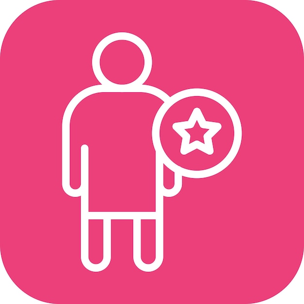 Imagen vectorial del icono de autoestima Se puede utilizar para los rasgos de personalidad