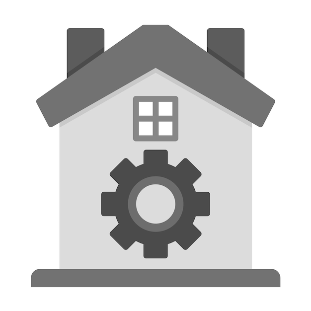 Imagen vectorial del icono de automatización del hogar Se puede utilizar para el hogar inteligente