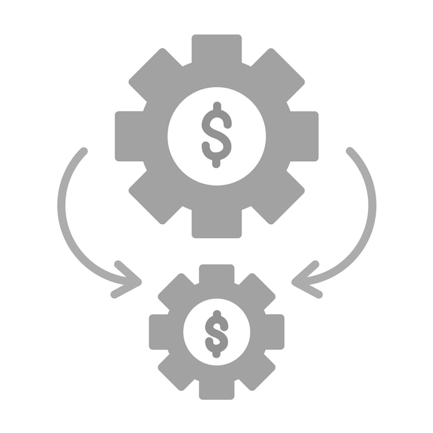 Imagen vectorial de icono de automatización de procesos de negocio Se puede utilizar para sin código