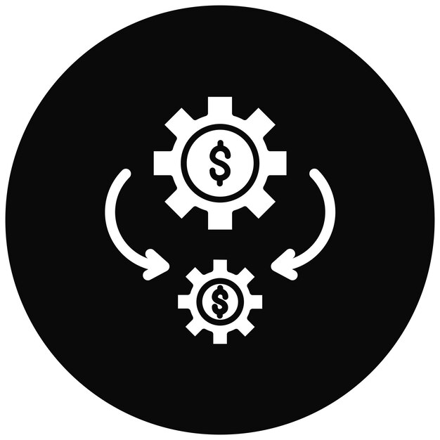 Imagen vectorial de icono de automatización de procesos de negocio Se puede utilizar para sin código