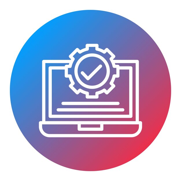 Imagen vectorial de icono de automatización Se puede utilizar para Business Analytics
