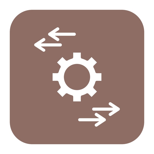 Imagen vectorial de icono de automatización Se puede utilizar para el desarrollo de juegos