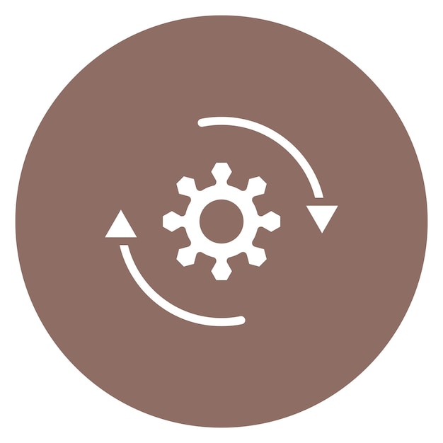 Imagen vectorial de icono de automatización Se puede utilizar para pruebas de software