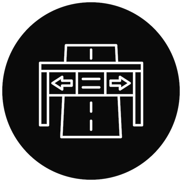 Imagen vectorial del icono de la autopista Se puede utilizar para la ciudad inteligente