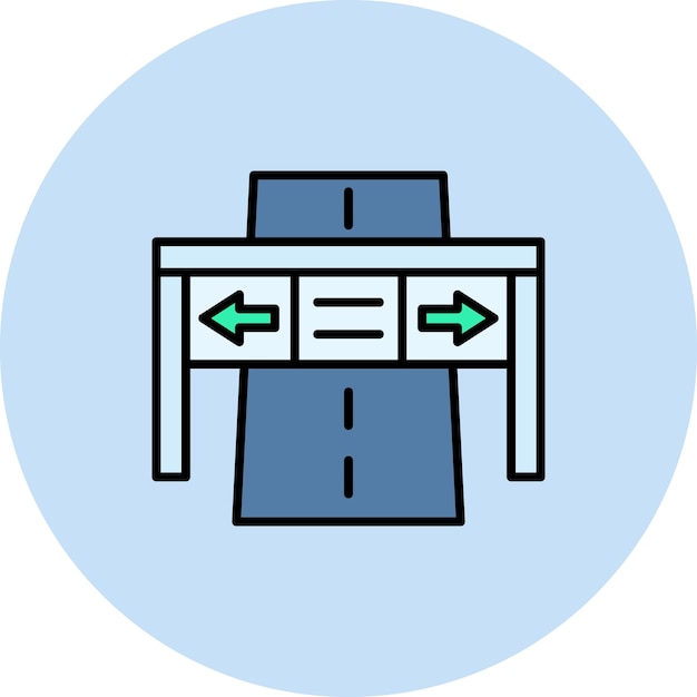 Imagen vectorial del icono de la autopista Se puede utilizar para la ciudad inteligente