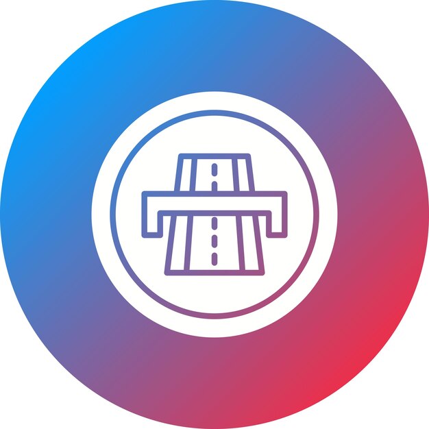Imagen vectorial del icono de la autopista Se puede utilizar para las señales de tráfico