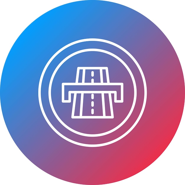 Imagen vectorial del icono de la autopista Se puede utilizar para las señales de tráfico