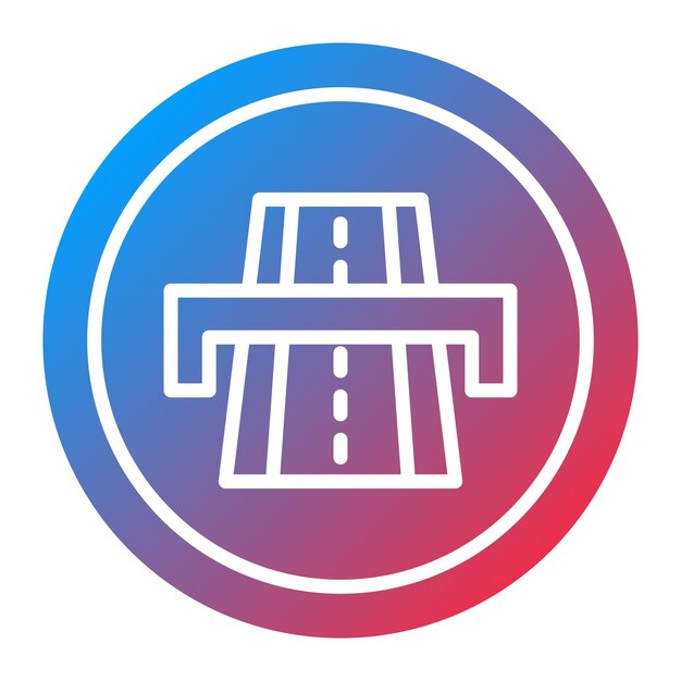 Imagen vectorial del icono de la autopista Se puede utilizar para las señales de tráfico