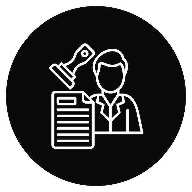 Imagen vectorial del icono de autoridad y responsabilidad Puede utilizarse para Recursos Humanos
