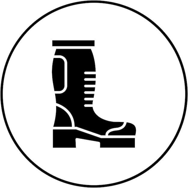 Imagen vectorial del icono de Autumn Boots Se puede usar para Autumn