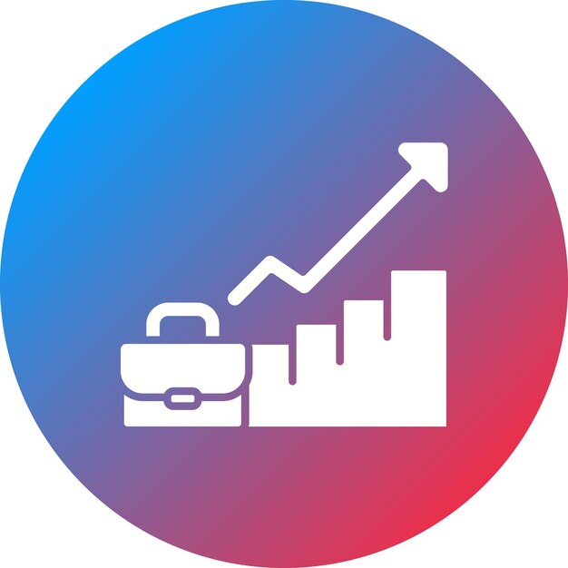 Imagen vectorial del icono de avance profesional Se puede utilizar para Recursos Humanos