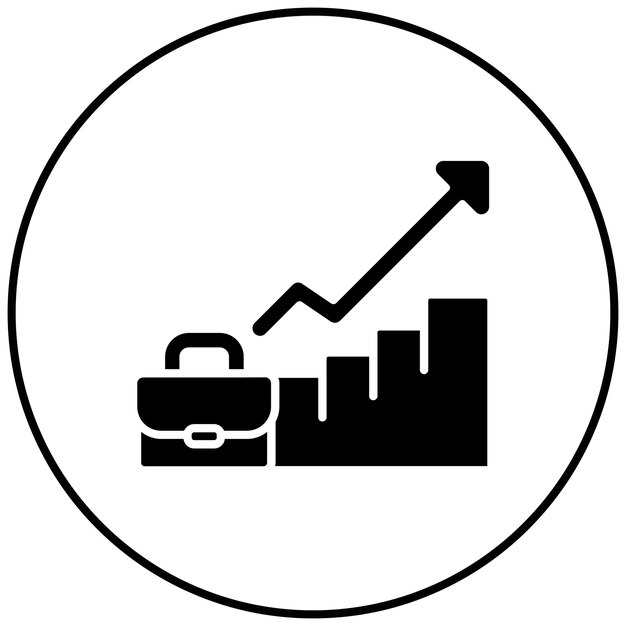 Imagen vectorial del icono de avance profesional Se puede utilizar para Recursos Humanos