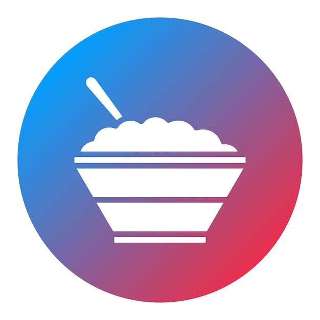 Imagen vectorial del icono de la avena Se puede utilizar para la nutrición